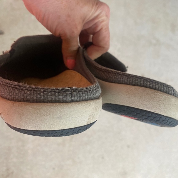 Spenco Men's Siesta Canvas Slides in Charcoal - Size 9 - Picture 4 of 8